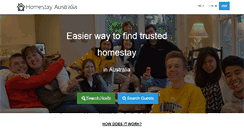 Desktop Screenshot of homestay.net.au