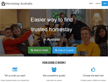 Tablet Screenshot of homestay.net.au